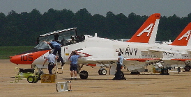 T-45 with Hot Refuel Screen and Boarding Ladder